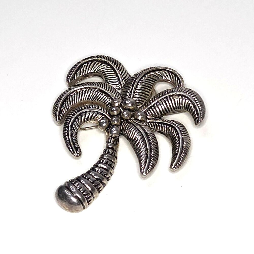 Palm Tree in Silver Tone by Best